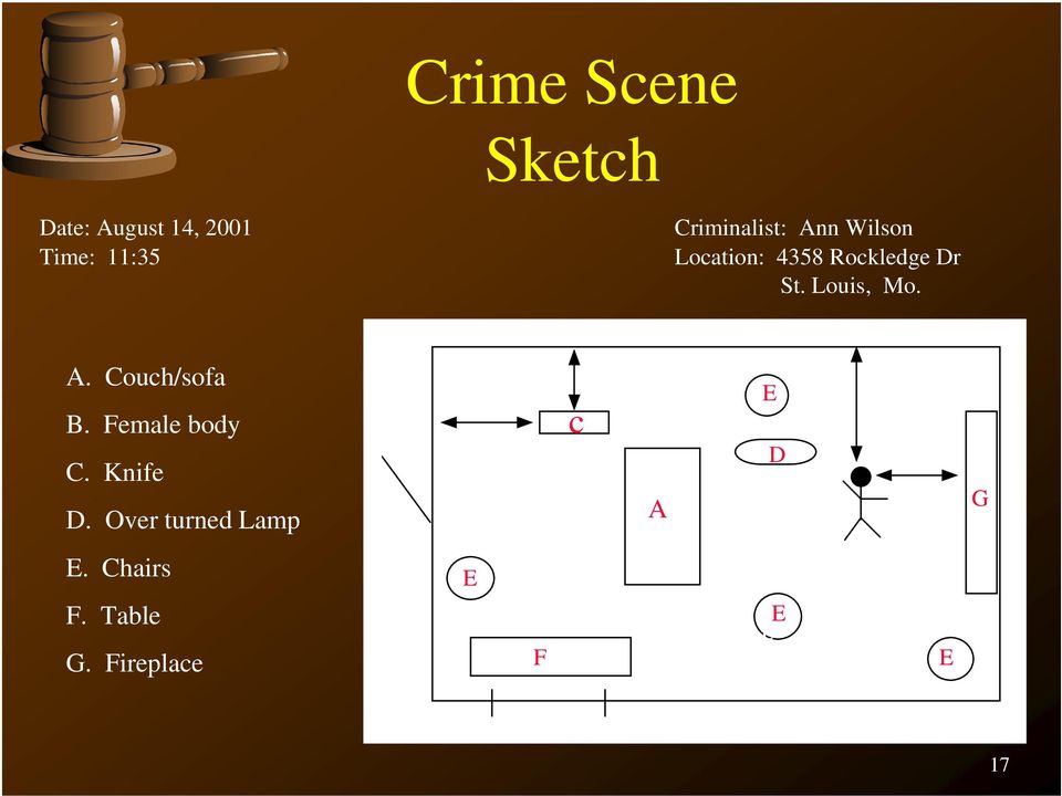 Crime Scene Sketch Examples