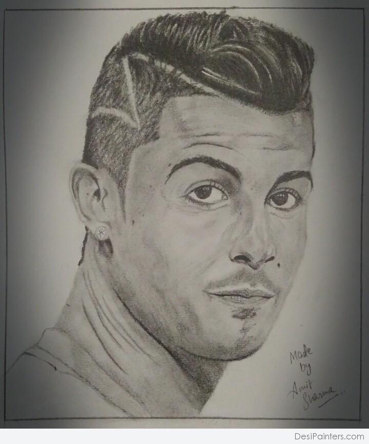 Cristiano Ronaldo Sketch at PaintingValley.com | Explore collection of ...