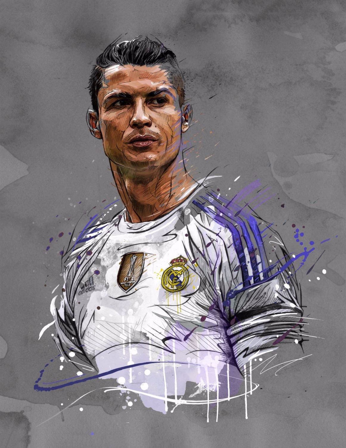 Cristiano Ronaldo Drawing At Mary Smithey Blog