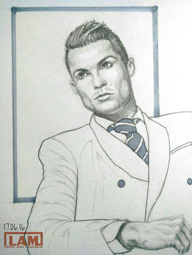 Cristiano Ronaldo Sketch at PaintingValley.com | Explore collection of