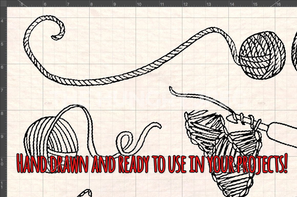 1160x772 33 Crochet And Yarn Sketch Graphics By Violet Lebeaux - Crochet Sketch