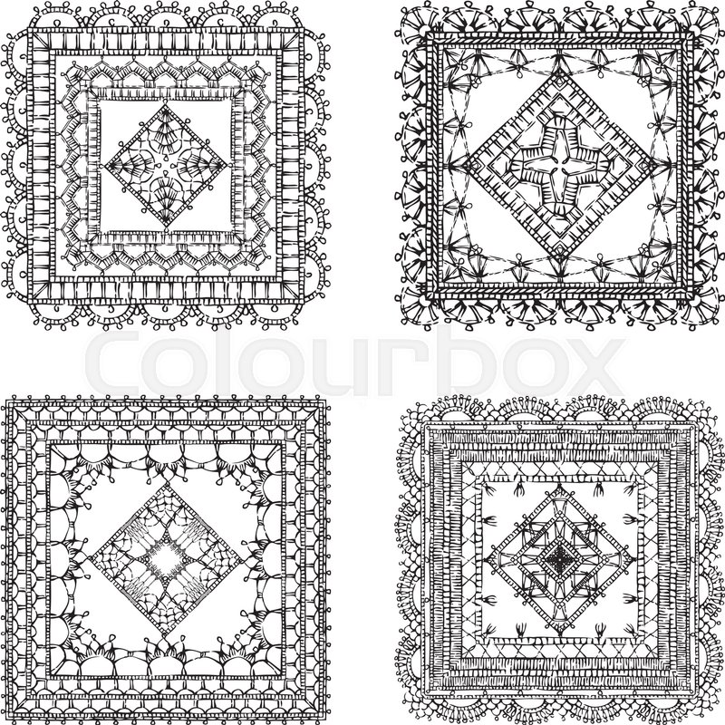 800x800 Sketch Filet Crochet Patterns And Doilies. Decorations For - Crochet Sketch