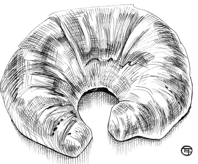 650x539 Croissant By Elspeth Tremblay - Croissant Sketch