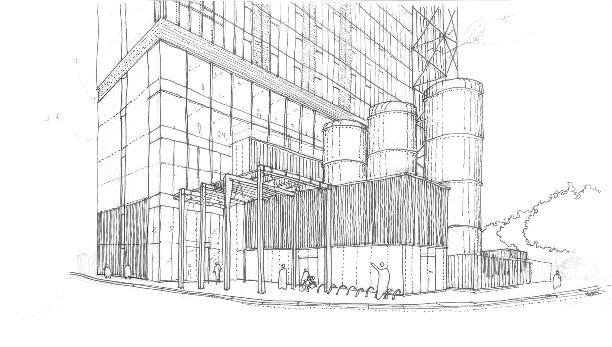 1995x1131 Sketch Of The Week The Power House In Woking Features Building - Crop In Sketch