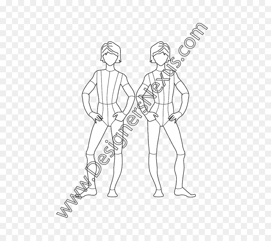 900x800 Fashion Illustration Croquis Drawing Sketch - Croquis Sketch