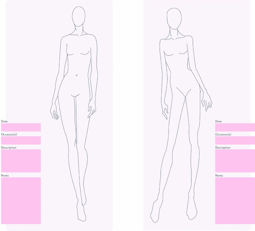 851x768 A Complete Guide To Fashion Sketchbooks Seamwork Magazine - Croquis Sketch