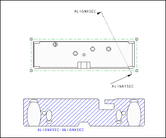 328x273 Example Cross Section Views - Cross Projection Sketch