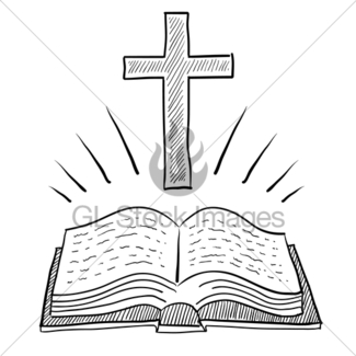 325x325 Orthodox Christian Cross Sketch Gl Stock Images - Cross Sketch