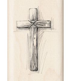 236x267 Wooden Cross Drawing - Cross Sketch