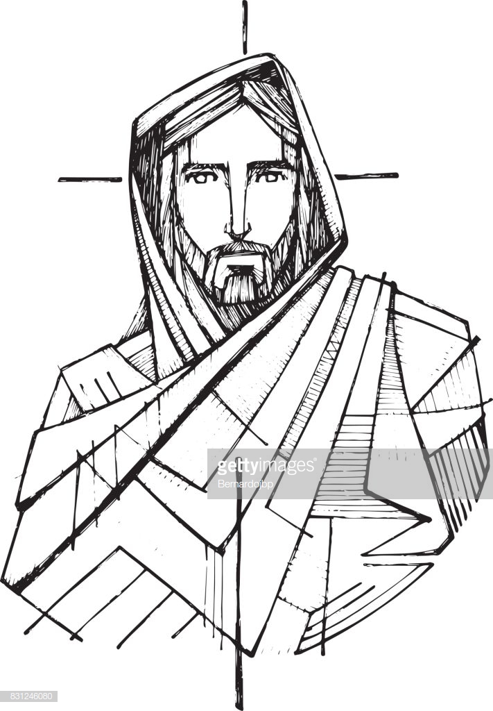 711x1024 Collection Of Jesus Christ On The Cross Drawing Download Them - Cross Sketch