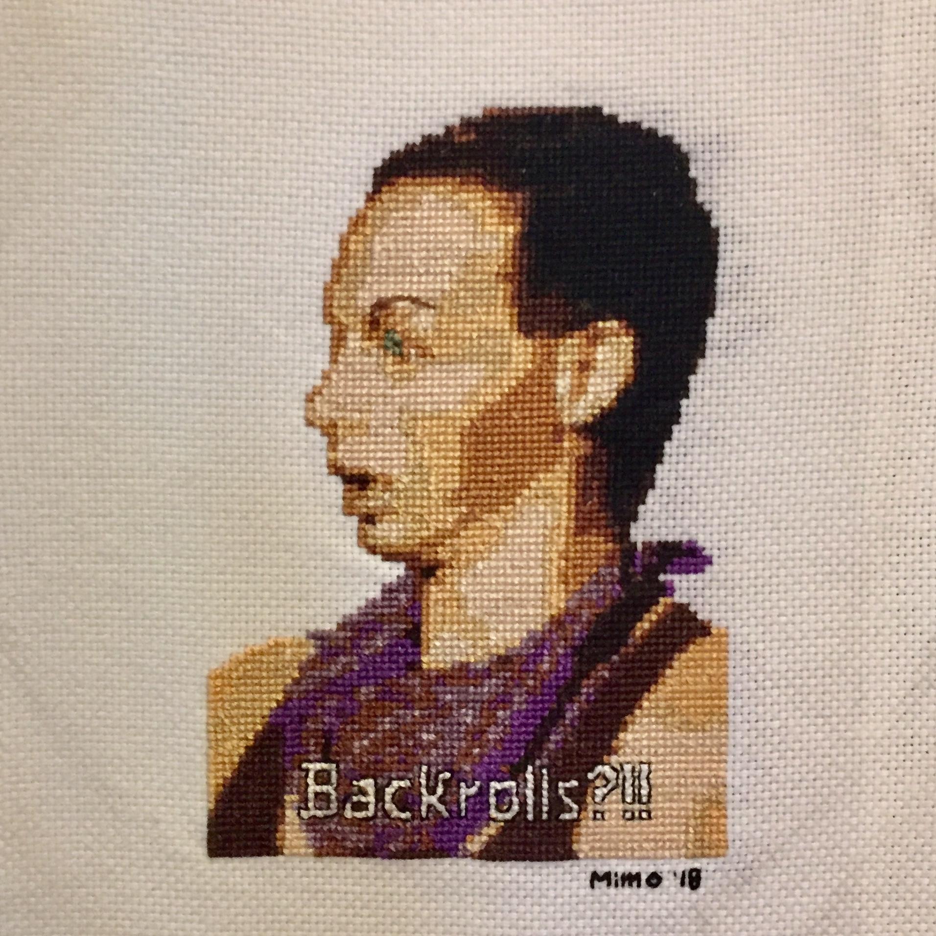 1912x1912 Fo] Backstitch! Alyssa Edwards Portrait. Pattern Created In - Cross Stitch Sketch