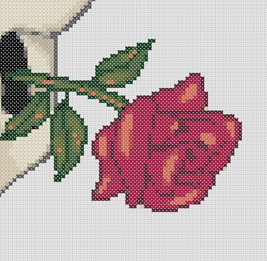 852x832 A Sugar Skull Cross Stitch Pattern Today I - Cross Stitch Sketch