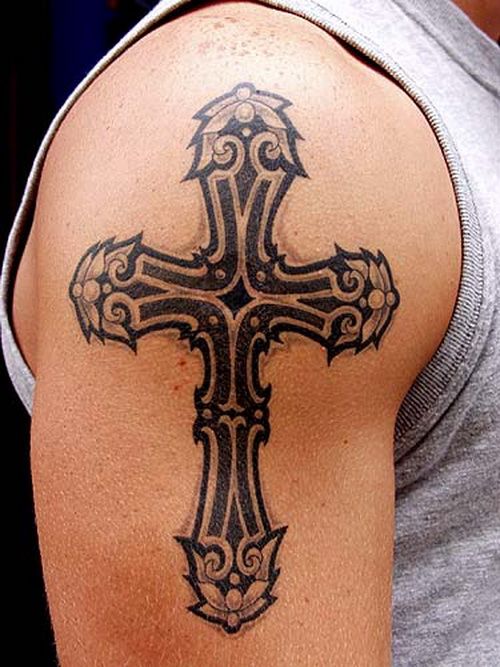 500x667 Cross Tattoos For Guys - Cross Tattoo Sketch