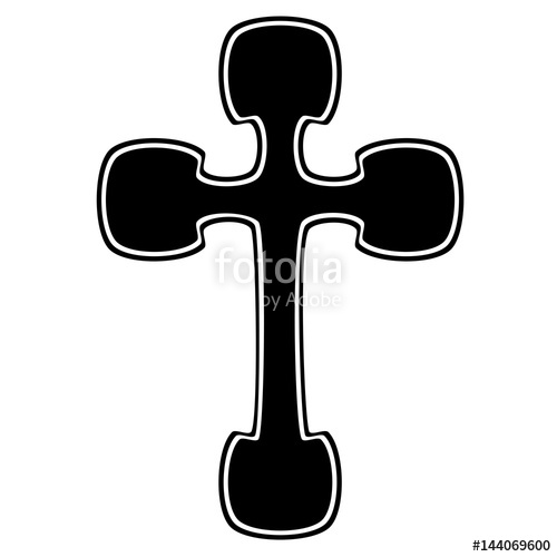 500x500 Tribal Cross Tattoo Designs And Meanings. Vector Sketch Of A - Cross Tattoo Sketch