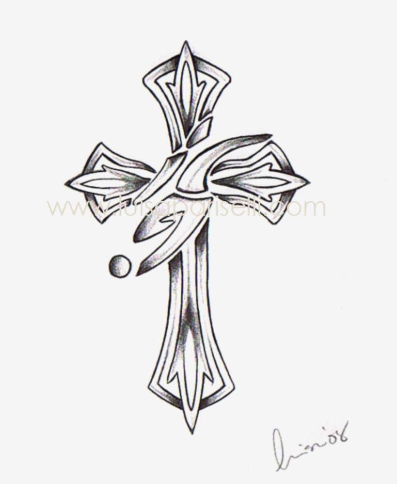 819x998 Celtic Cross Tattoo Stencles Tribal Celtic Cross Tattoo Designs - Cross Tattoo Sketch