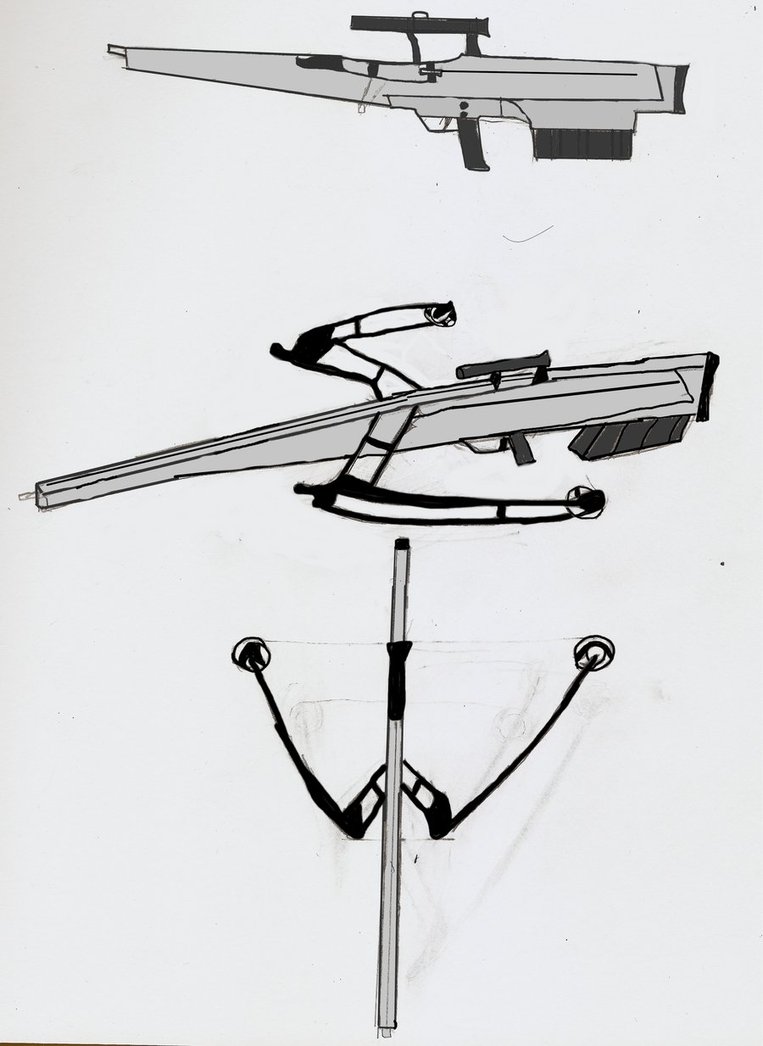 763x1046 Yumiray Crossbow Sketch By Shadowblackwolf5 - Crossbow Sketch