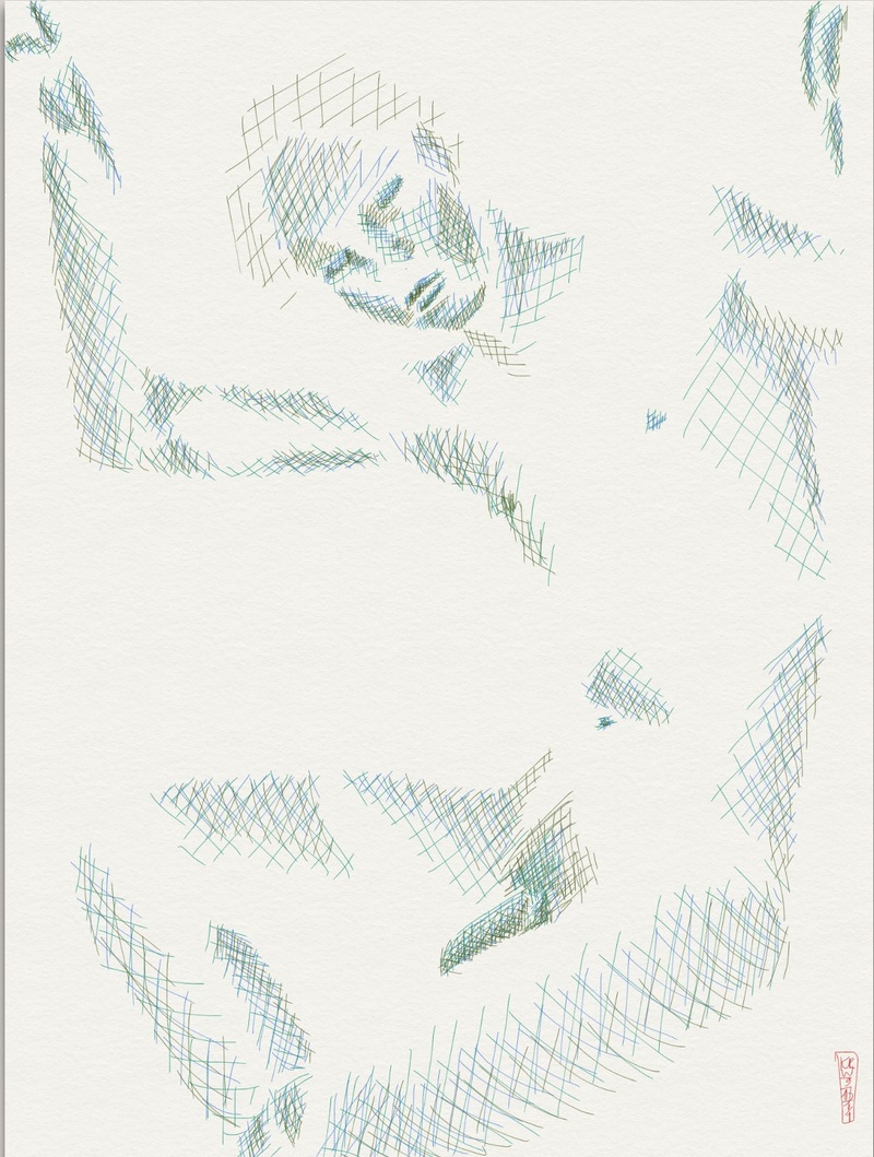 800x1059 Artwork By Karl Wall - Crosshatch Sketch