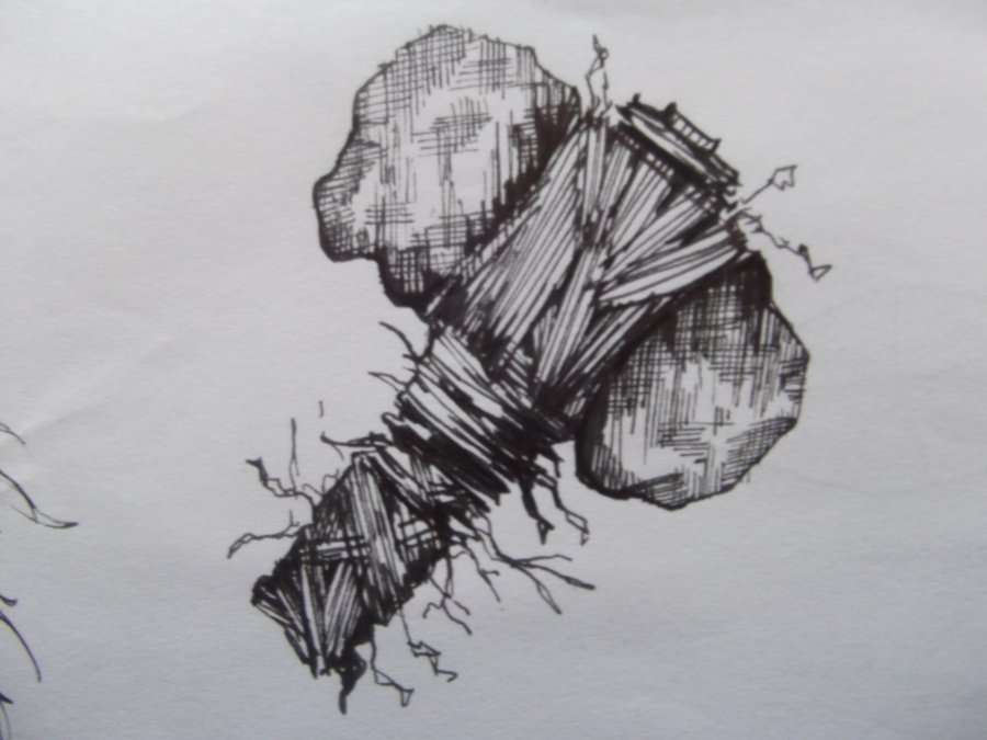 900x675 Basic Weapon Sketch From Pencil To Ink Cross Hatch By Brendan11 On - Crosshatch Sketch