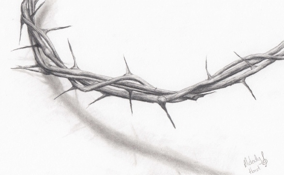 Crown Of Thorns Sketch at PaintingValley.com | Explore collection of