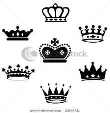 221x228 Black Crown Tattoos Designs For Girls - Crown Tattoo Sketch