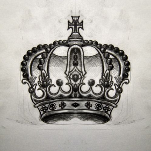498x500 Crown Sketches For Tattoos Crown Sketch - Crown Tattoo Sketch