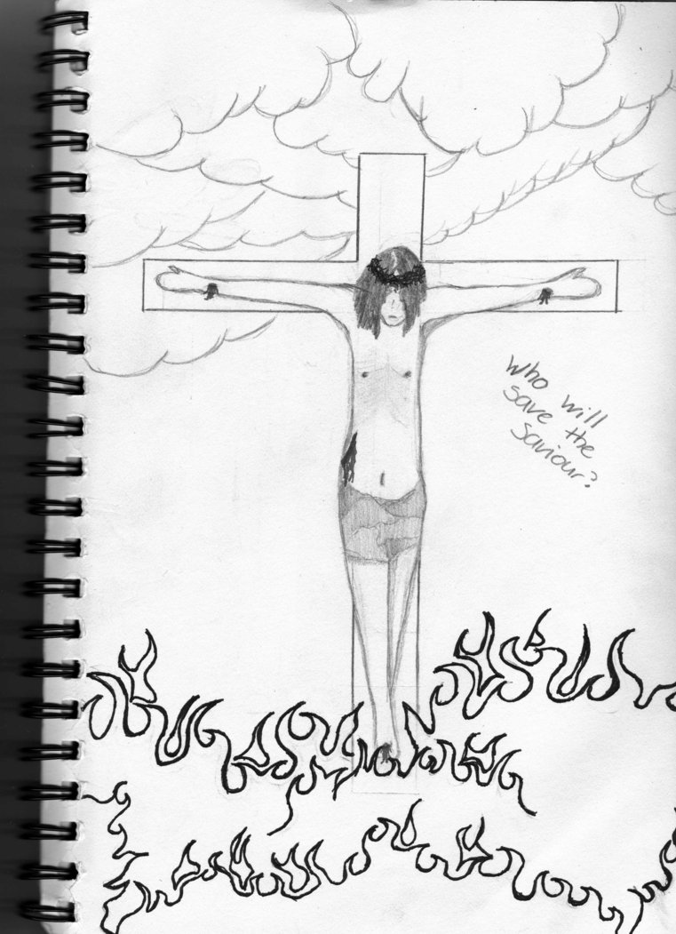 761x1051 Crucifiction By Krankhaft Engel - Crucifiction Sketch
