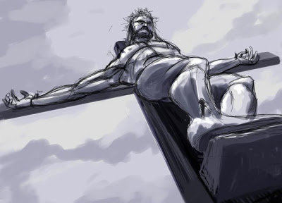 400x288 Sideache The Crucifixion - Crucifiction Sketch