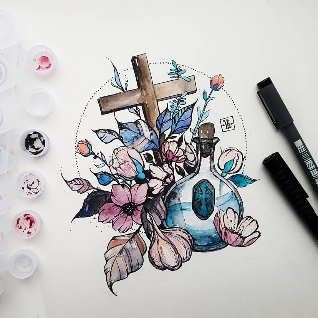 1080x1080 Crucifiction - Crucifiction Sketch
