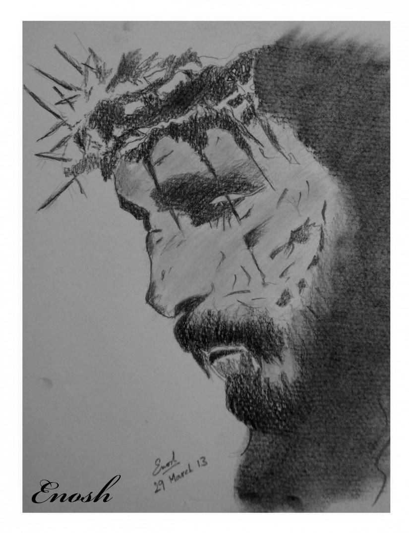 825x1076 Jesus Crucifixion - Crucifixion Sketch