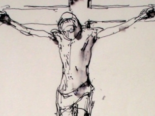 315x236 Resistance Is Fertile - Crucifixion Sketch