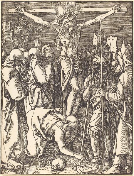 456x600 Albrecht Durer - Crucifixion Sketch