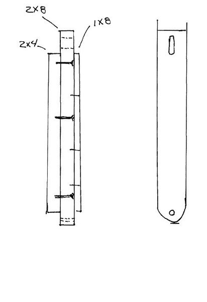 412x600 Crude Sketch Of Main Supports. - Crude Sketch