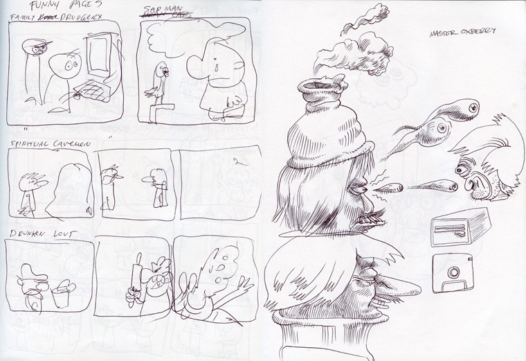 760x521 Crude Sketched Out Ideas For The Section Of The Book - Crude Sketch