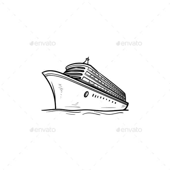 590x590 Cruise Ship By Rastudio Graphicriver - Cruise Ship Sketch