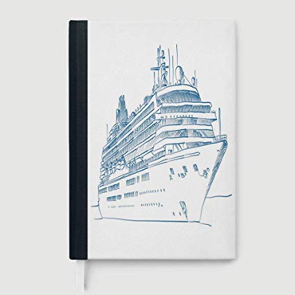 425x425 Marine, Notebook, Hand Drawn Sketch Style Cruise - Cruise Ship Sketch