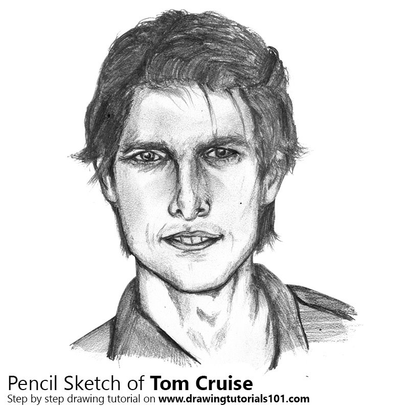800x800 Tom Cruise Pencil Drawing - Cruise Sketch