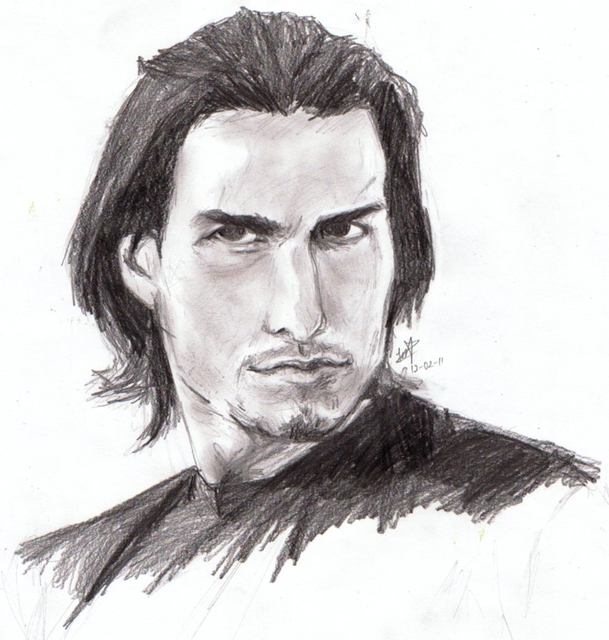 871x916 Tom Cruise Sketch By Luanelins - Cruise Sketch