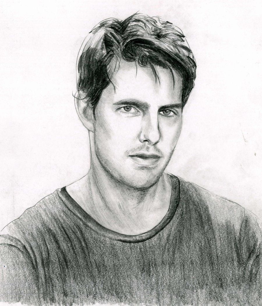 900x1050 Tom Cruise Pencil Drawing~ Art - Cruise Sketch