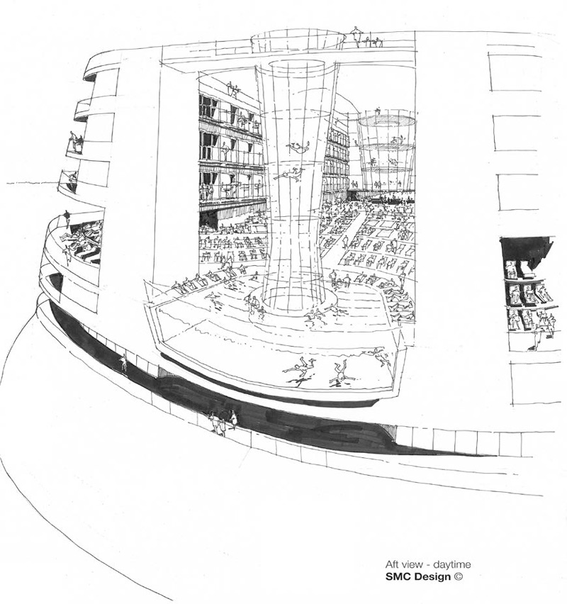 800x852 Virgin Cruises Ship Renderings And Details Shown In Lawsuit - Cruise Sketch