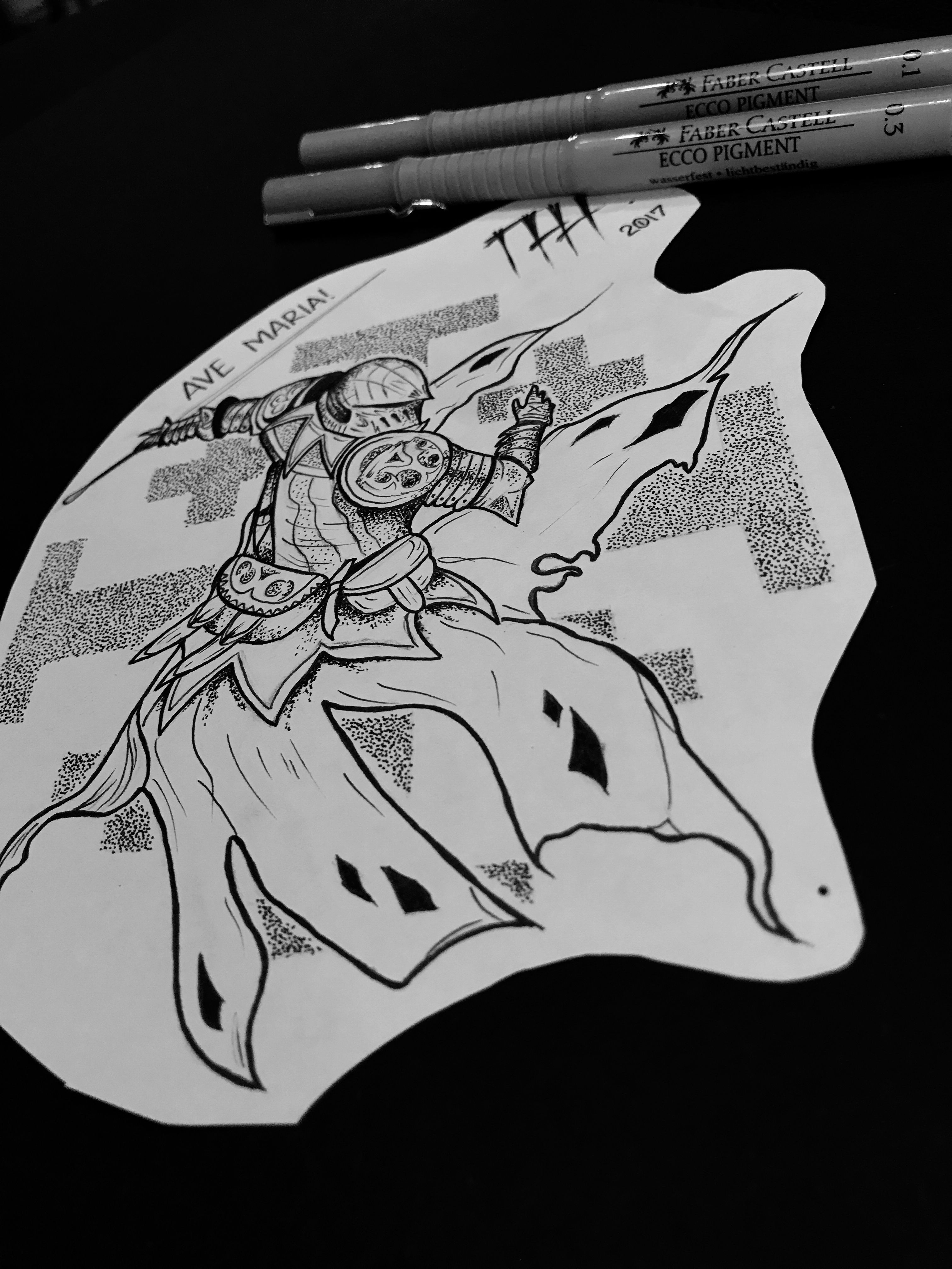 3024x4032 Crusader Sketch, Knight Sketch - Crusader Sketch