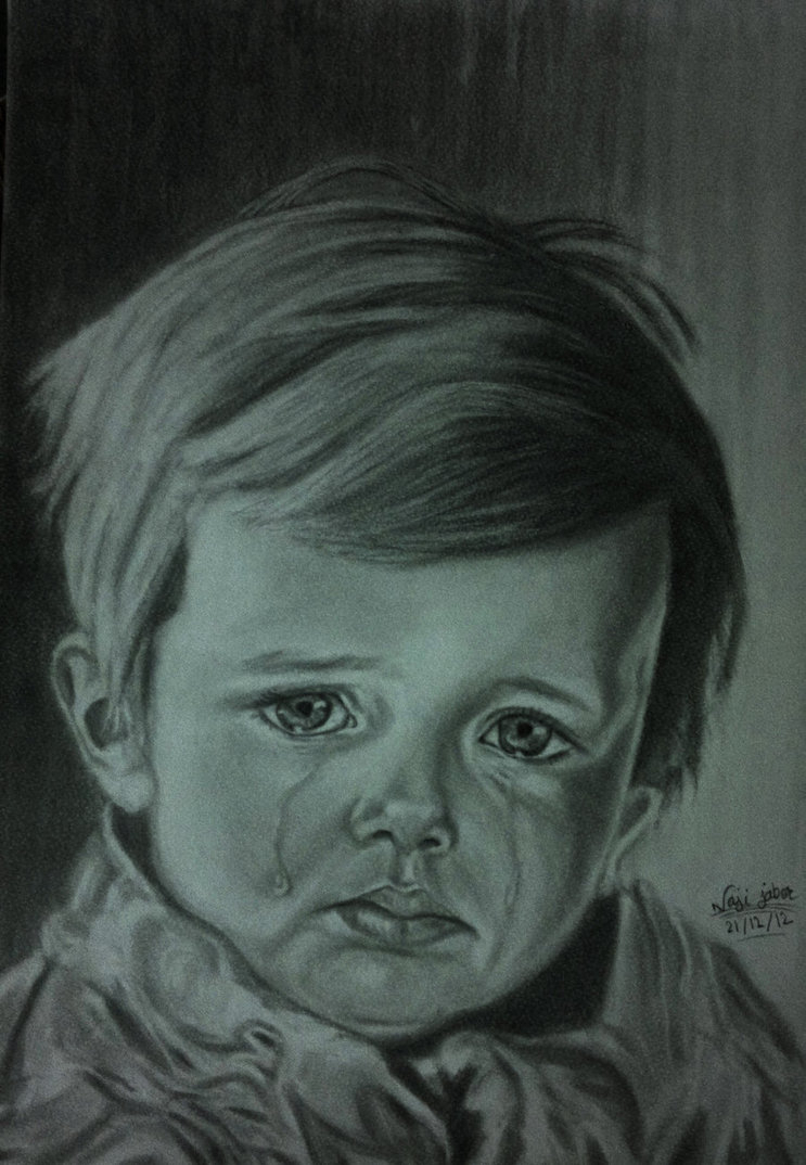 Crying Boy Sketch at PaintingValley.com | Explore collection of Crying ...