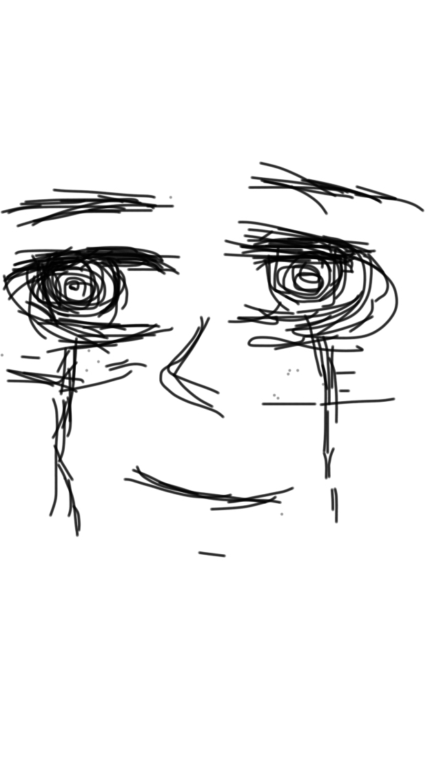 640x1136 Crying Boy Sketch By Sayonara432 - Crying Boy Sketch