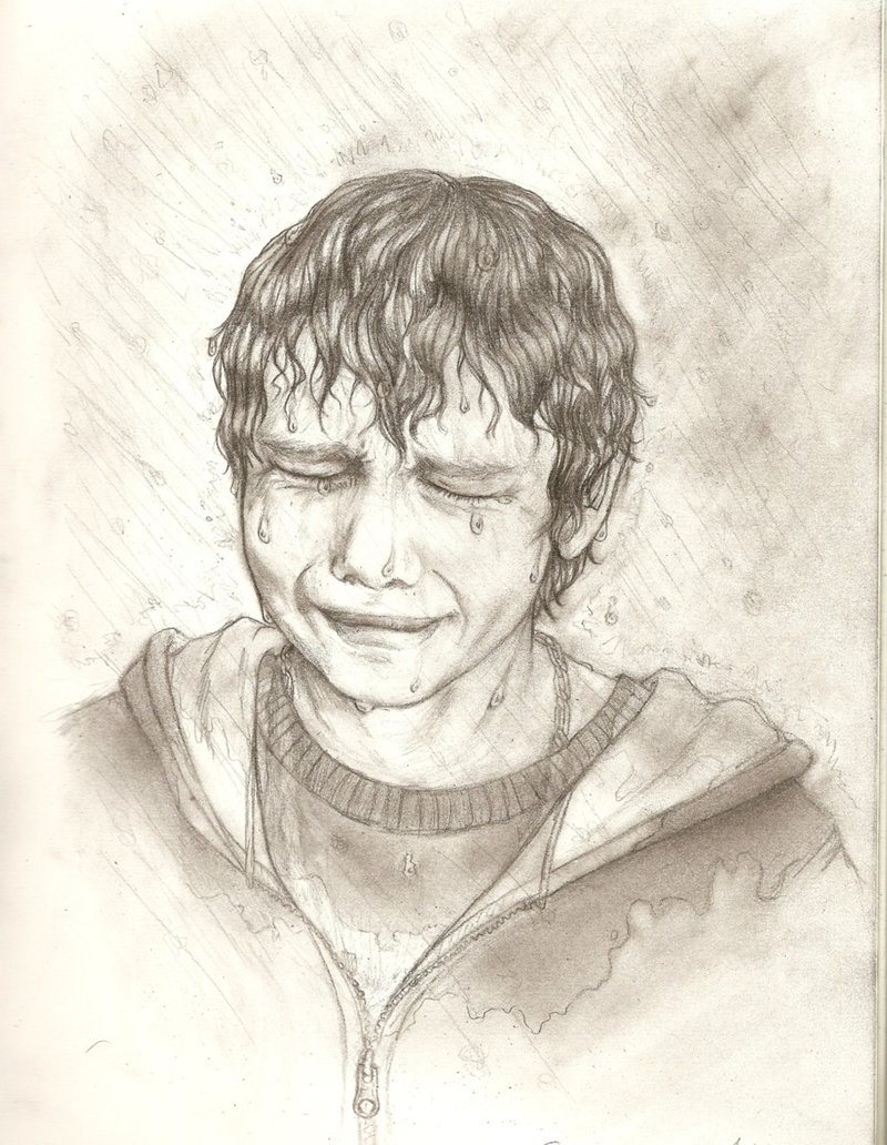 Crying Boy Sketch at PaintingValley.com | Explore collection of Crying