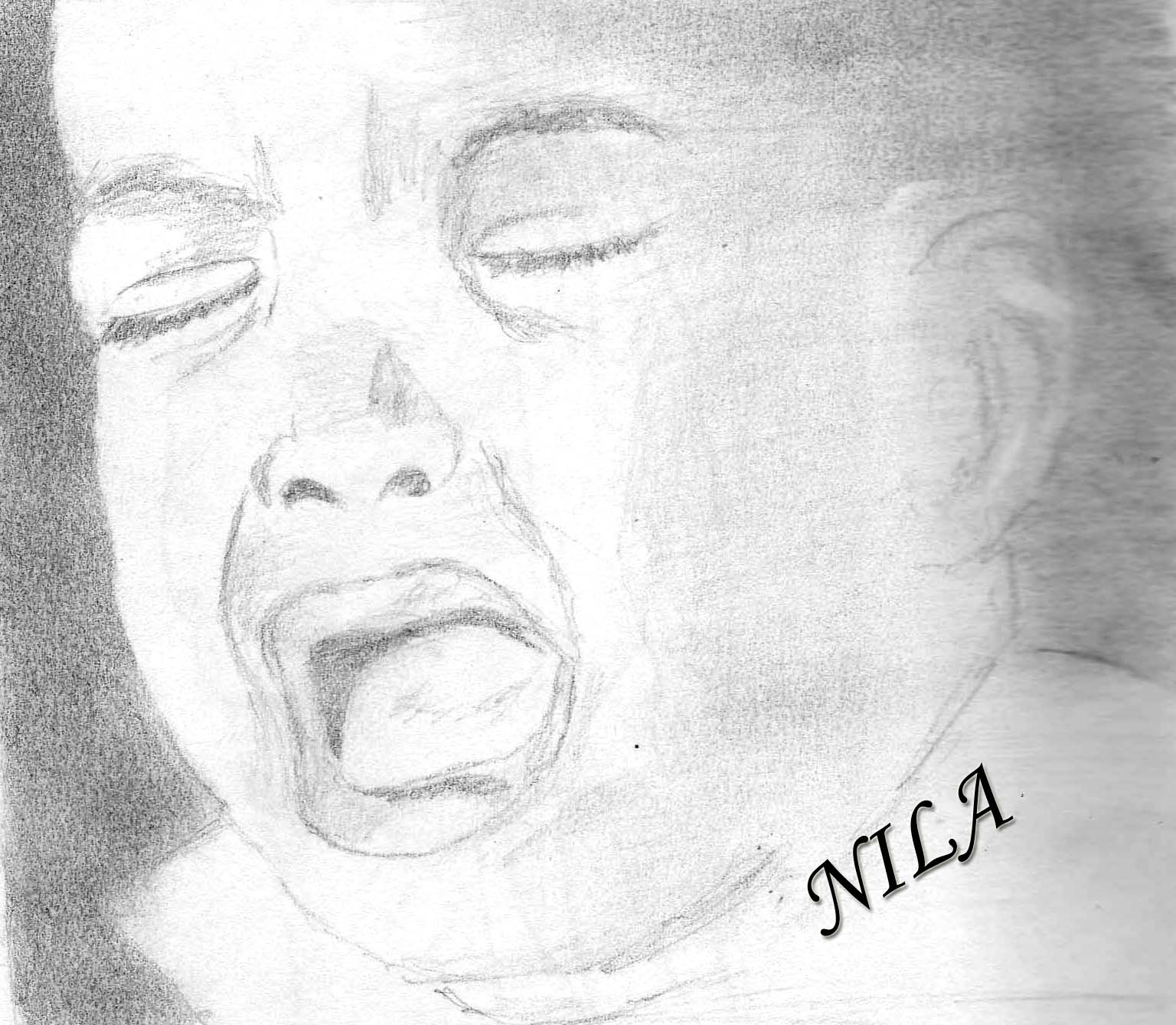 1536x1338 Pencil Sketch Of A Crying Baby - Crying Boy Sketch
