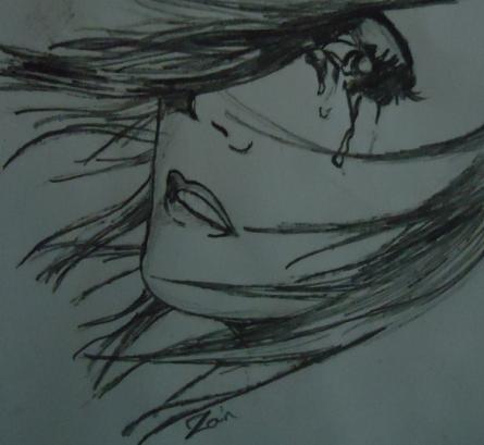 445x409 Pencil Sketches Amp Painting Crying Eyes Sketch - Crying Eyes Sketch