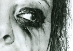 300x210 Crying Face Drawing Woman Face Sketch Crying Abtd - Crying Face Sketch