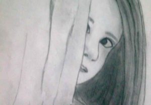 300x210 Crying Face Girls In Sketch Pencil Sad Girl Face Drawing At - Crying Face Sketch