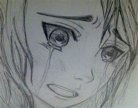 474x373 Sad Anime Face Crying. Non Non Biyori 04 Renge Miyauchi First Grader - Crying Face Sketch