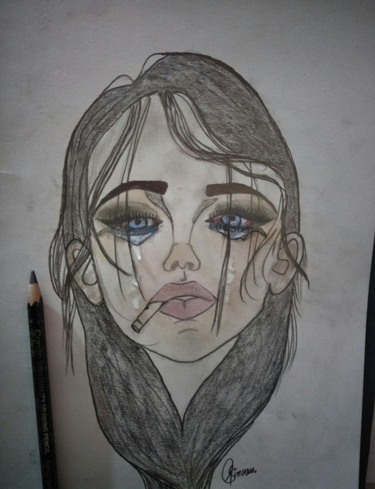 Crying Face Sketch at Explore collection of Crying