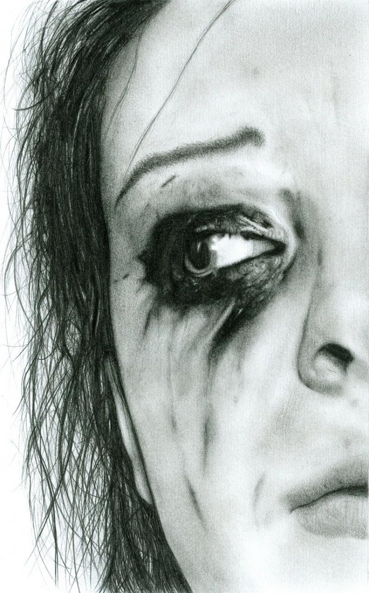 746x1200 Sad Crying Girl Sketch Cry - Crying Girl Sketch